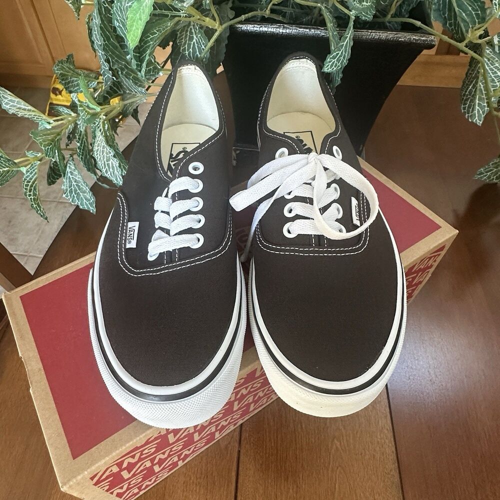 VANS Men’s 8 Authentic Color Theory Turkish Coffee Brown Low Top Canvas Sneaker